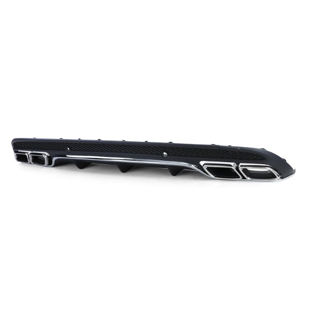 Achterbumper Diffusor Mercedes W205 C-Klasse C63S Design Chroom AMG Sport Line