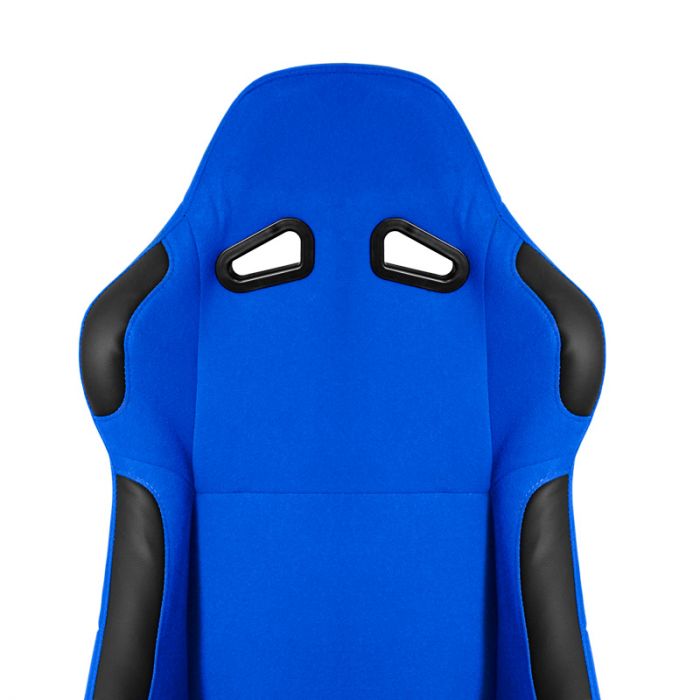 Sport seat 'BW' - Blue - Non-reclinable back-rest - incl. slides