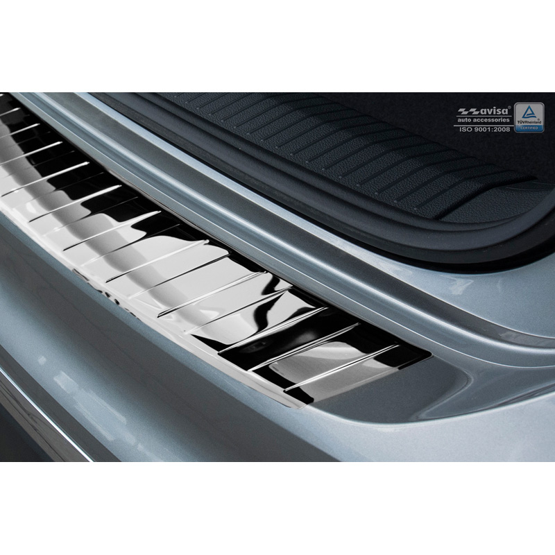 Chroom RVS Achterbumperprotector  Volkswagen Tiguan II incl. Allspace & R-Line 2016-2020 & FL 2020-2024 'Ribs'