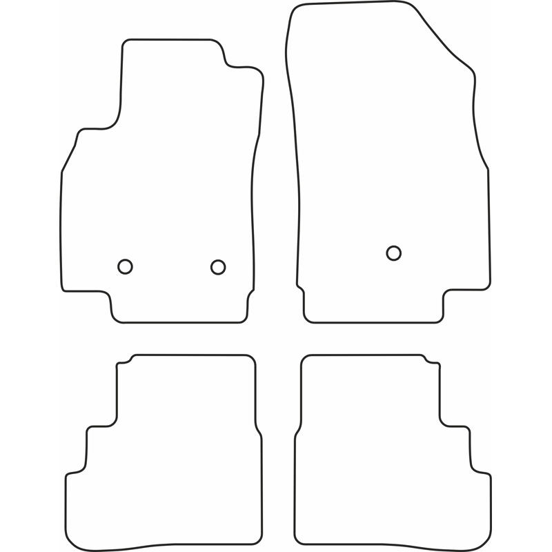 Set velour car mats  Opel Karl 2015-