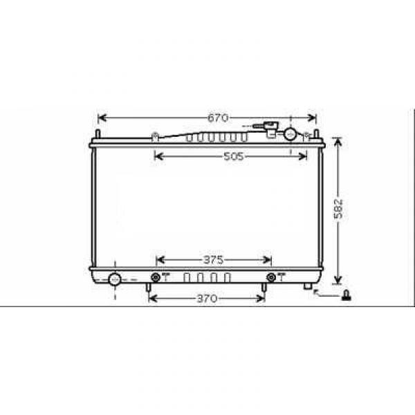 Radiator PATHFINDER R50 98-04 500x687x16 3.3/3.5 +/-AC