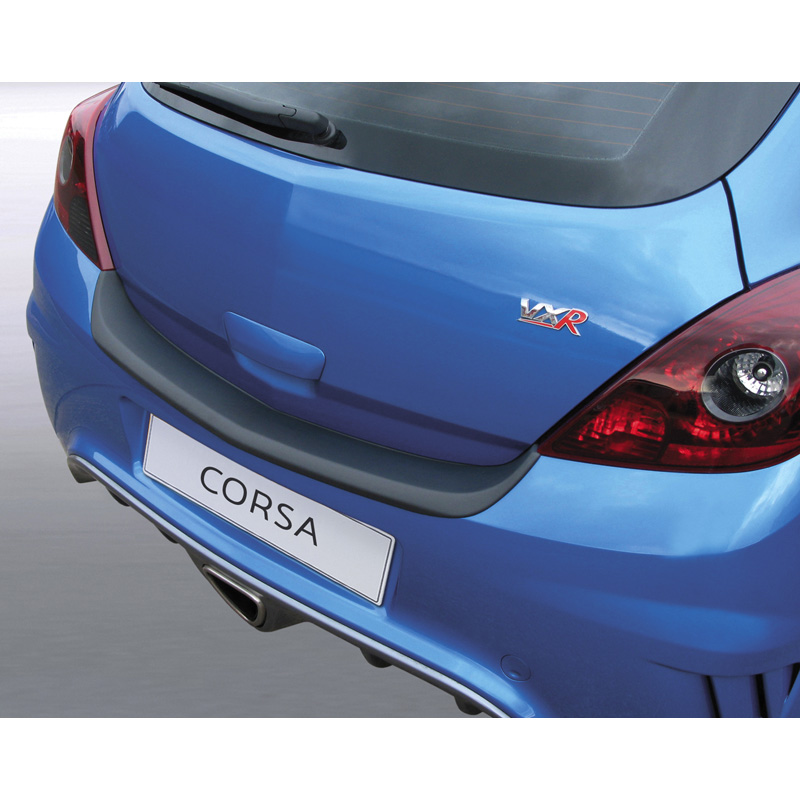 ABS Rear bumper protector  Opel Corsa D 3 doors GSi/VXR/OPC Black