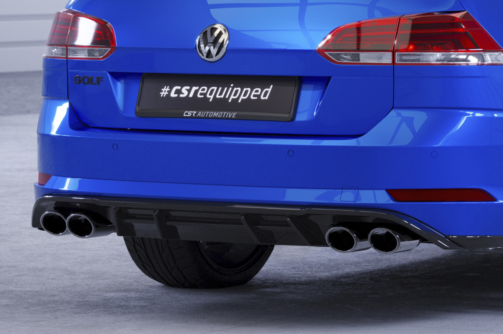 Diffuser Volkswagen Golf 7 R Variant FL CSR Glans Zwart