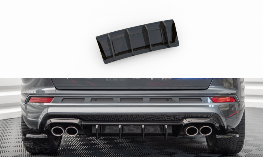 Diffuser Cupra Ateca Maxton Design glans zwart