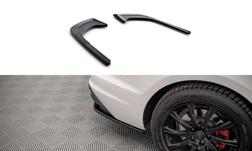 Zijdiffuser Audi A4 B9 FL Maxton Glans Zwart