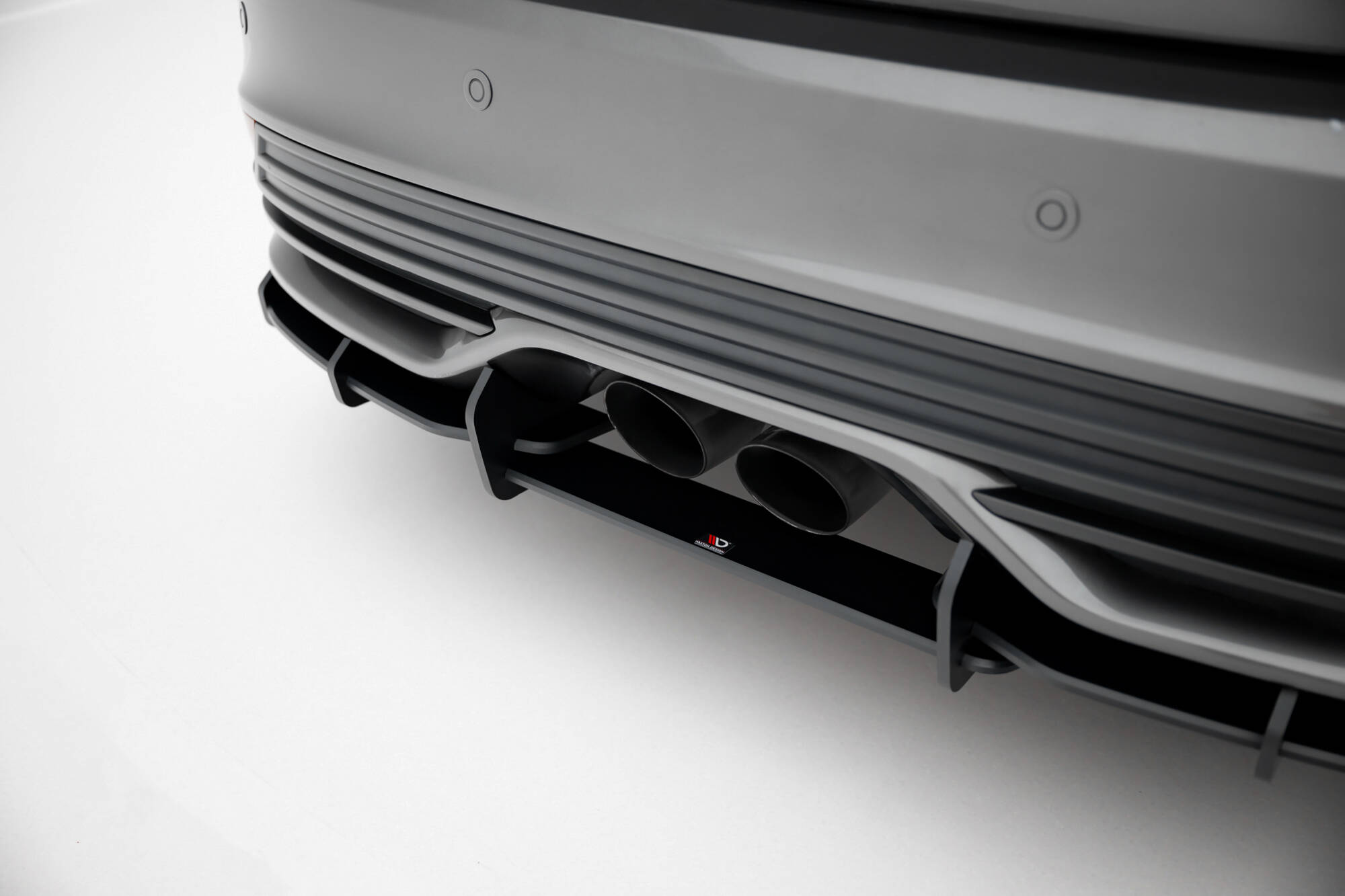 Street Pro Achter Diffuser + Flaps Ford Focus ST MK3 Facelift Maxton Glanzend zwart