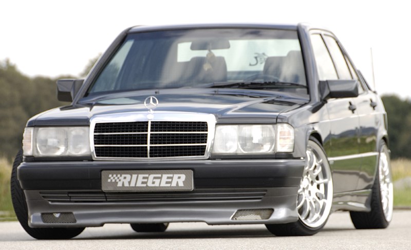 Voorspoilerlip Mercedes w201 vanaf 88 Rieger