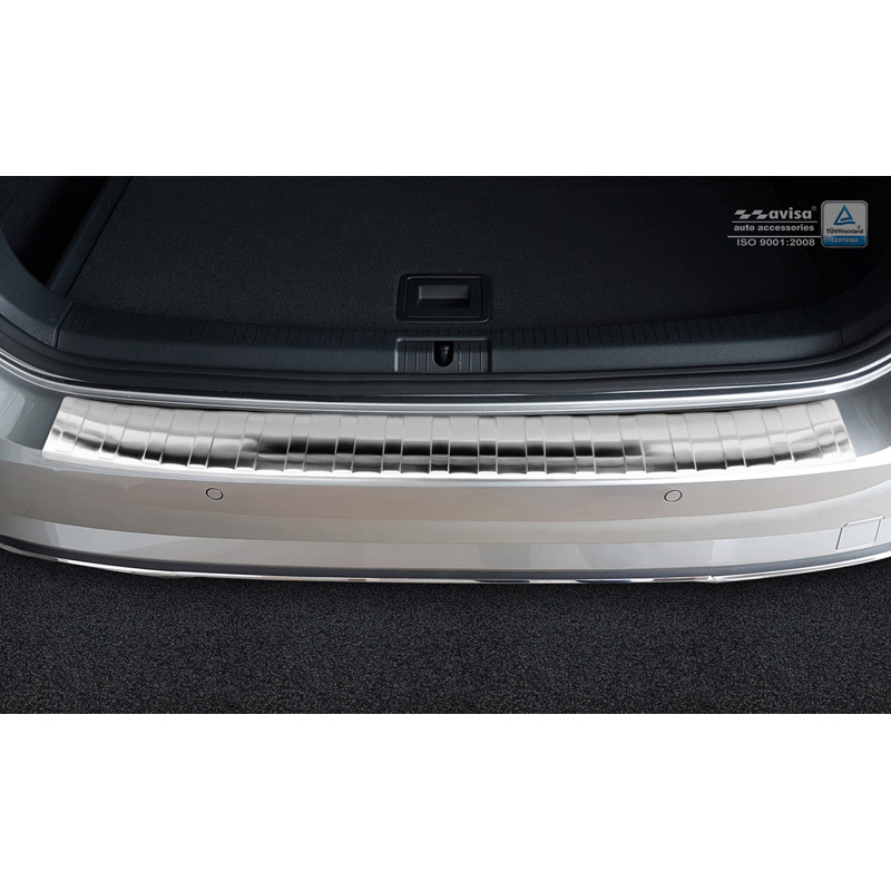 Stainless Steel Rear bumper protector  Volkswagen Golf VII Variant Facelift incl. R-Line & Alltrack 2017-2020 'Ribs'