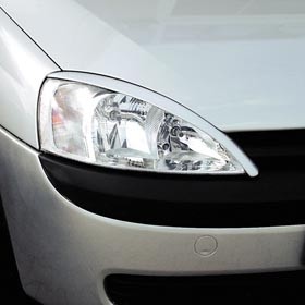 Koplampspoilers Opel Corsa C / Combo C ABS