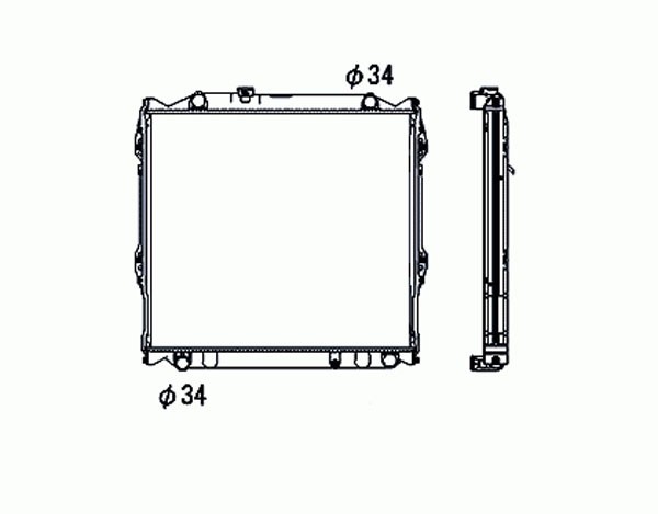 Radiator LANDCRUISER J9 96-02 575x638 3.4I-24V V6