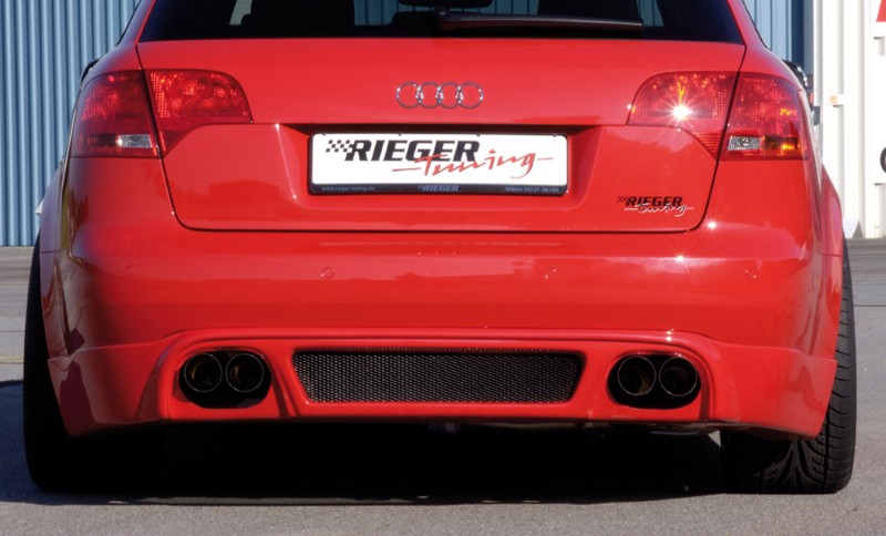 Achterbumper Diffusor duplex Audi A4 8E B7 11.04- Rieger