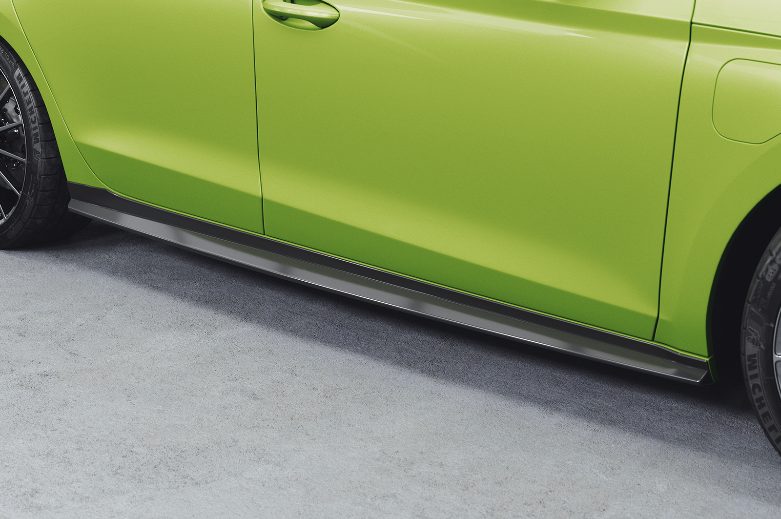 Zijskirts Skoda Octavia 4 VRS CSR Glans Zwart