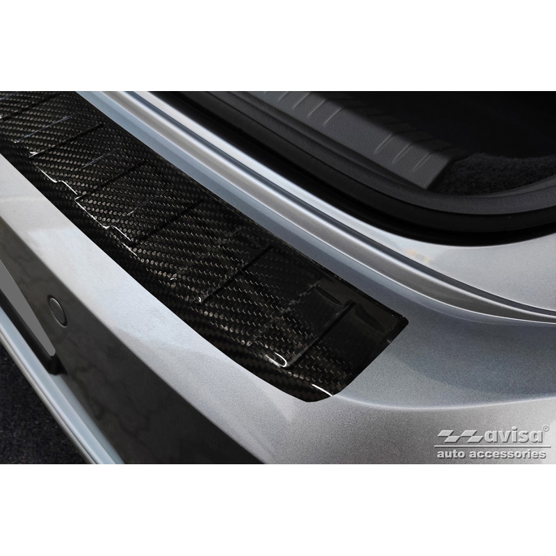 Echt 3D Carbon Achterbumperprotector  Volkswagen Arteon Shooting Brake incl. eHybrid 2020- 'Ribs'