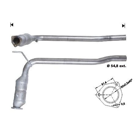 VW TRANSPORTER 2.5TD 2461 cc 75 Kw / 102 cv AYC Magnaflow CAT Bo