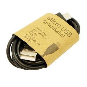 GrabNGo Laadkabel Micro USB Zwart