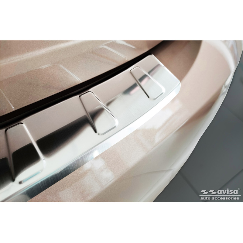 Stainless Steel Rear bumper protector  Fiat 500e Berlina, 3+1 & Cabrio 2020- 'Ribs'