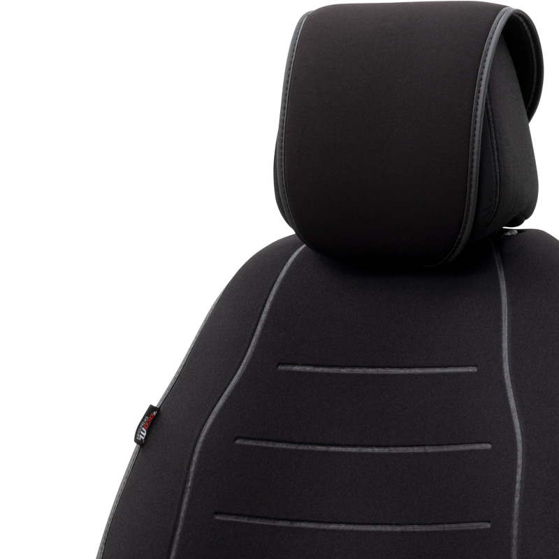 Universal Protective Seat Cover 'Active-Line' Black Fabric - single piece