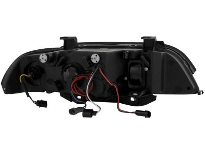 Headlights BMW E39 Angel Eyes Black