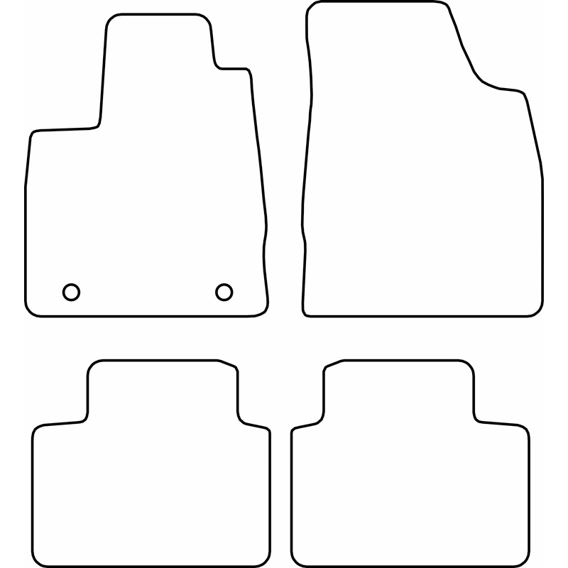 Set velour car mats  MG 3 Hybrid+ 2024-