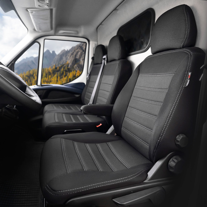 Original Design Textile seat covers 2+1  Mercedes Sprinter 2018- (Comfortline)