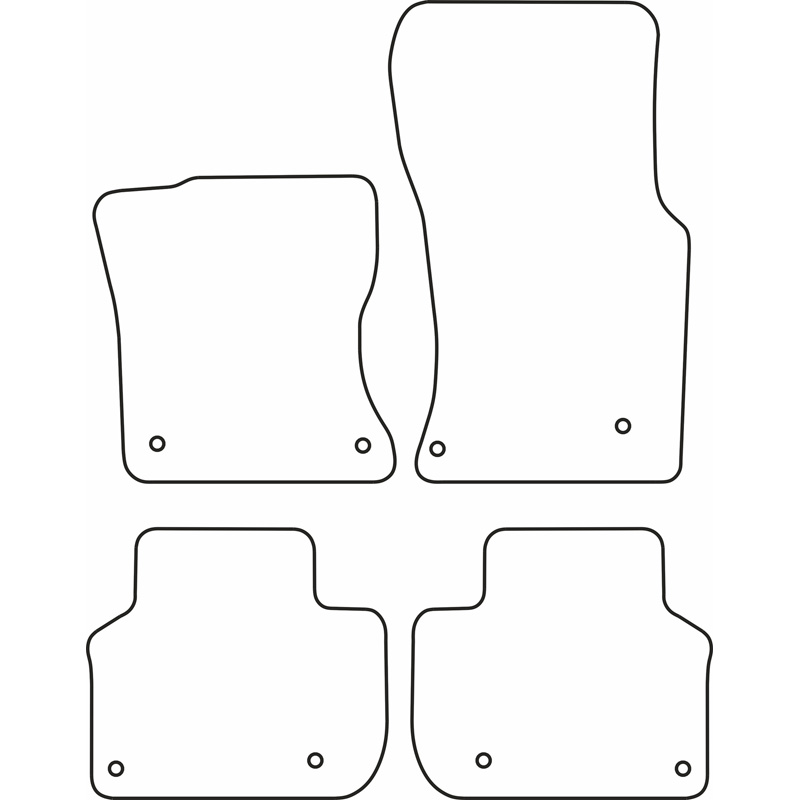 Set velour car mats  Jaguar XF II Sedan/Sportbrake 2015-