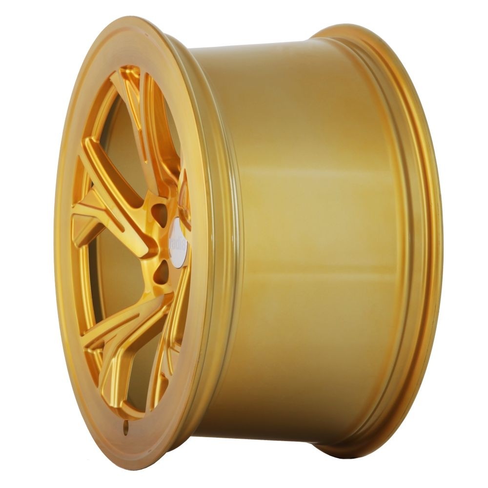RADI8 C5 9.5x18 5x112 42 Brushed Gold 66,6 Velgen