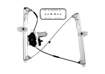 raammechanisme, incl motor, voor, links Citroen C2, 2003-2008