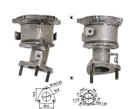 Hyundai SANTAMO 2.0i 16V 1997 cc 102 Kw / 139 cv G4CP Magnaflow