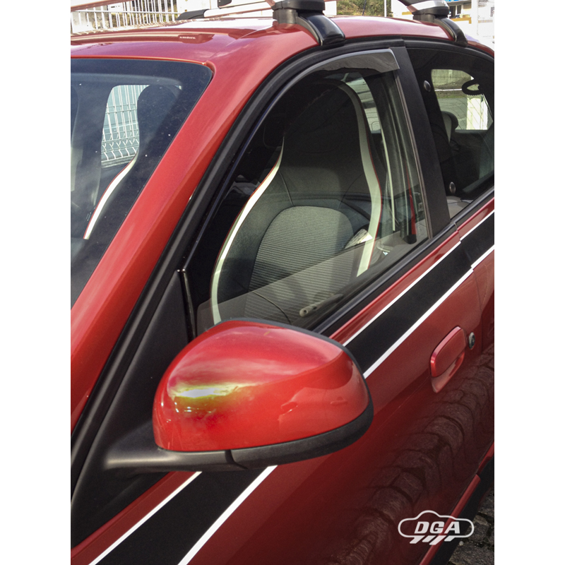 DGA Wind Deflectors  Renault Twingo III (BCM) 2014- & Smart ForFour (453) 2014- (2-pieces)