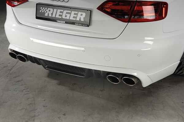 Achterbumper Diffusor Audi A4 B8 Rieger (duplex)