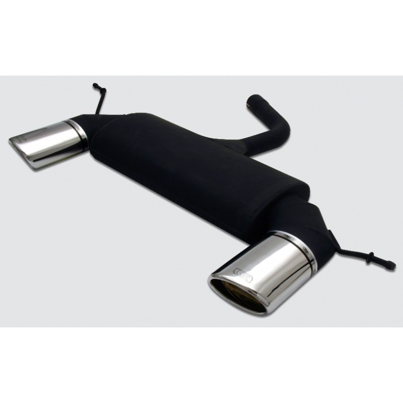Double sport exhaust  Volkswagen Golf V HB 1.4i 55kW/1.4FSi 66kW/1.6i 75kW/1.6FSi 85kW/2.0FSi 110kW/1.9TDI 66/77kW/2.0TDI 100/103kW/2.0SDI 55kW 2003-2008 120x80mm