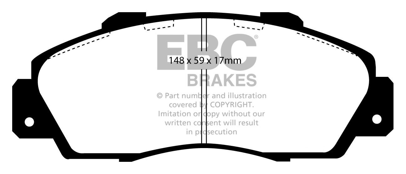 EBC Brakes HONDA Accord 1.8 (CE7) Manual (ABS) 96-98 Remblokken