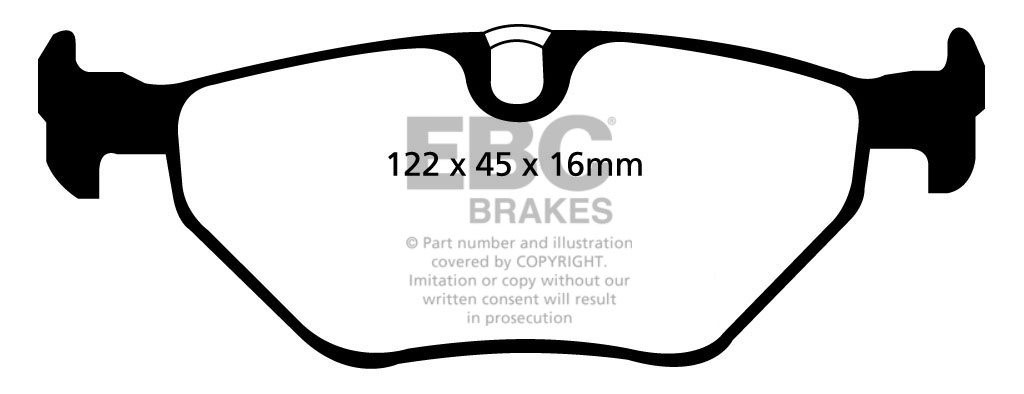 EBC Brakes BMW 520 2.0 (E39) 96-2000 Remblokken achterzijde