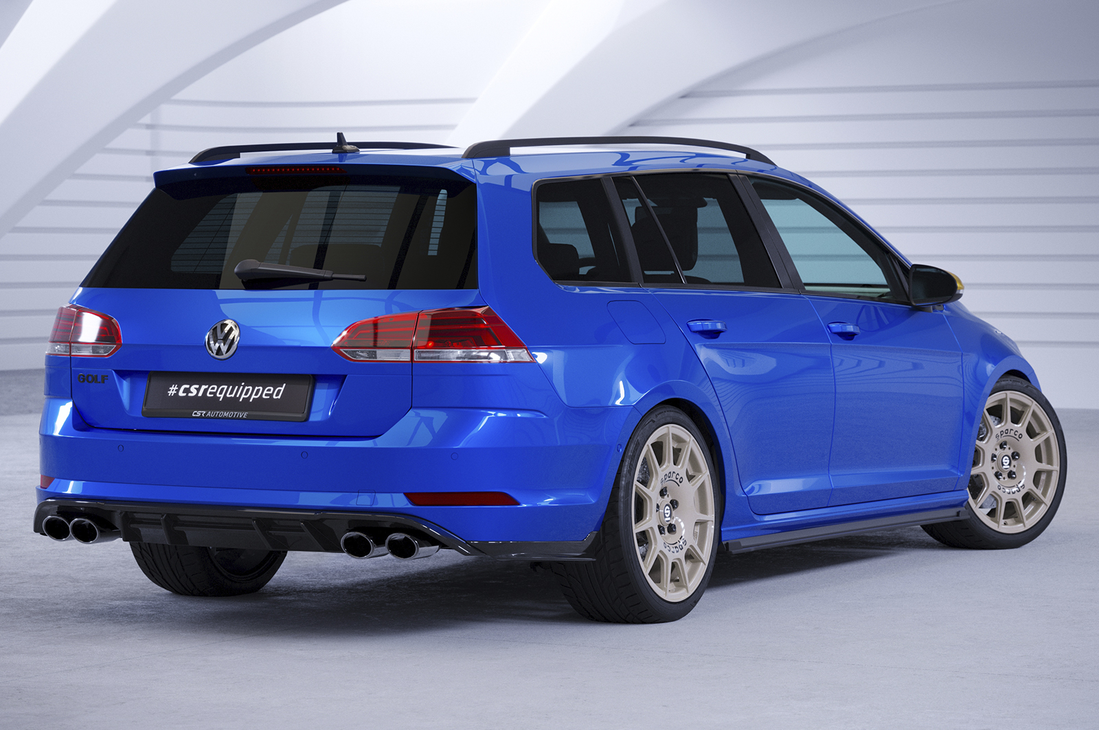 Zijdiffuser Volkswagen Golf 7 Variant FL CSR Glans Zwart