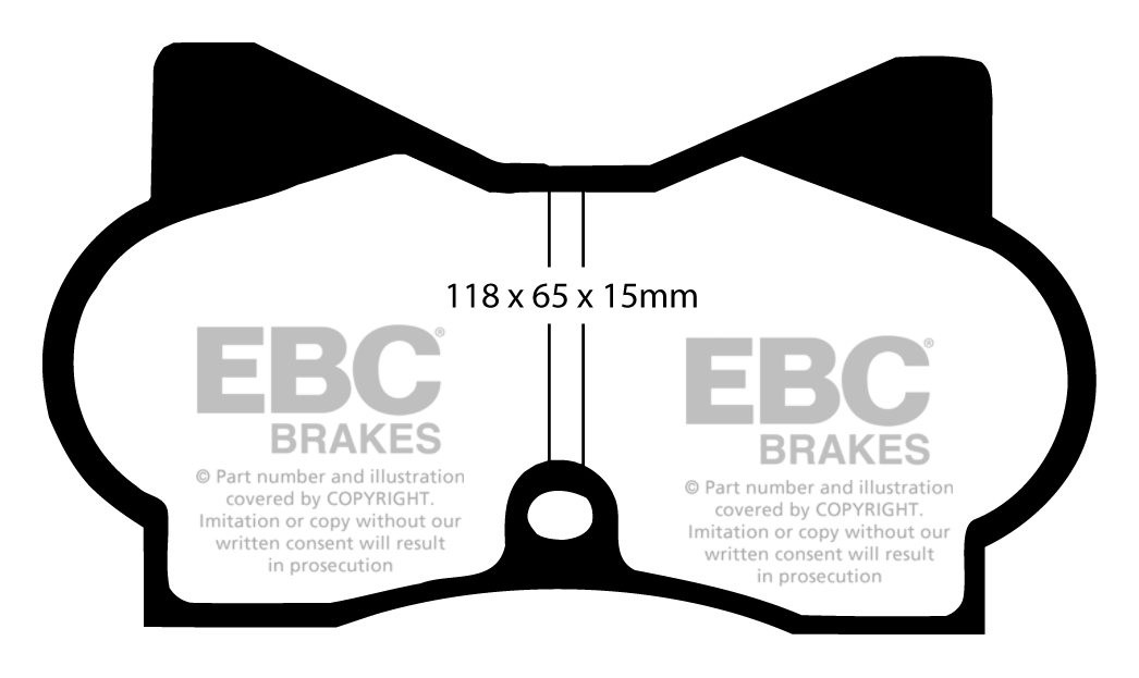 EBC Brakes HYUNDAI i-40 1.7 TD 2011-.. Remblokken voorzijde gree