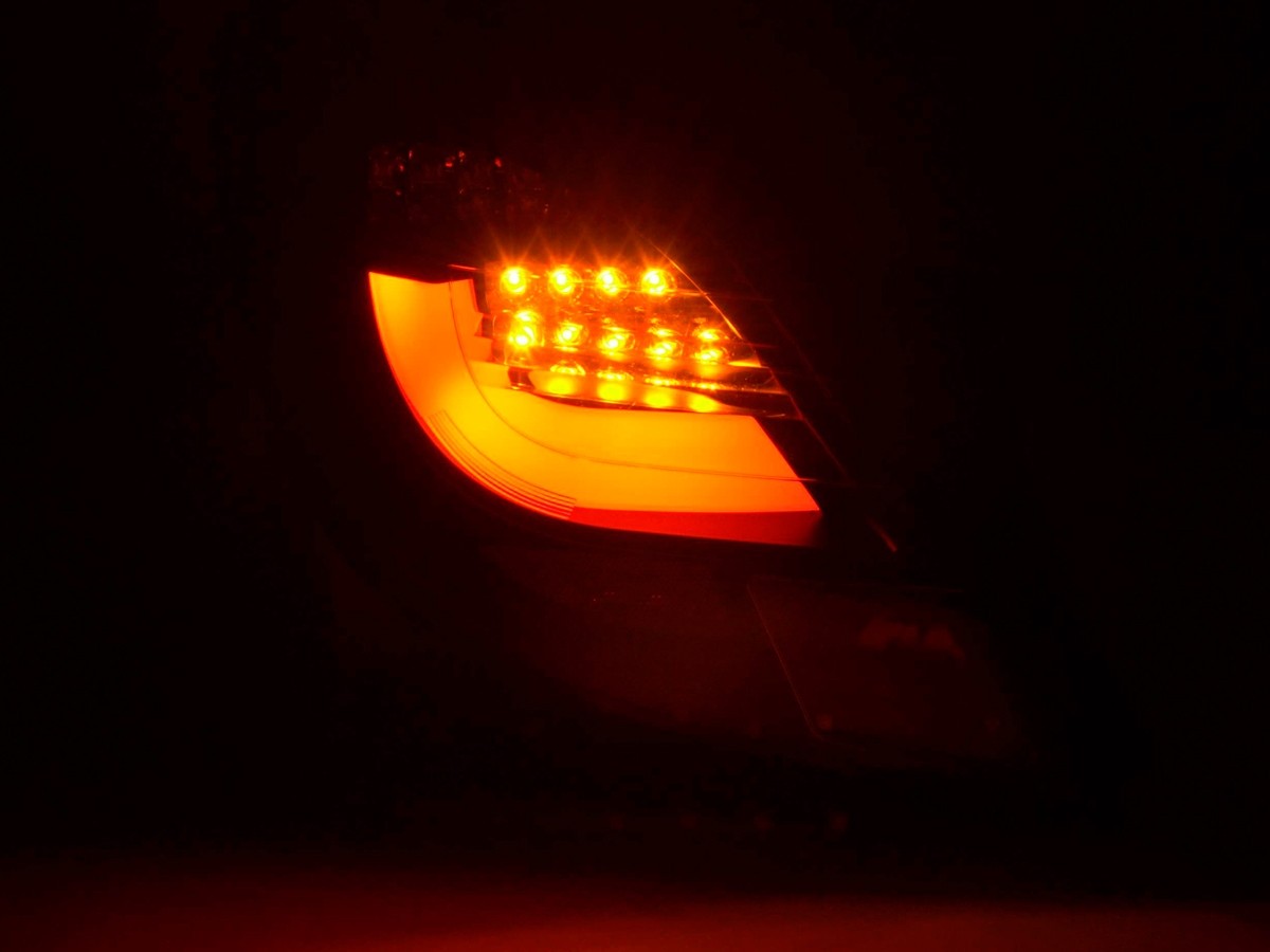 Tail Lights Opel Corsa D Tube LED Black (2006-2010)