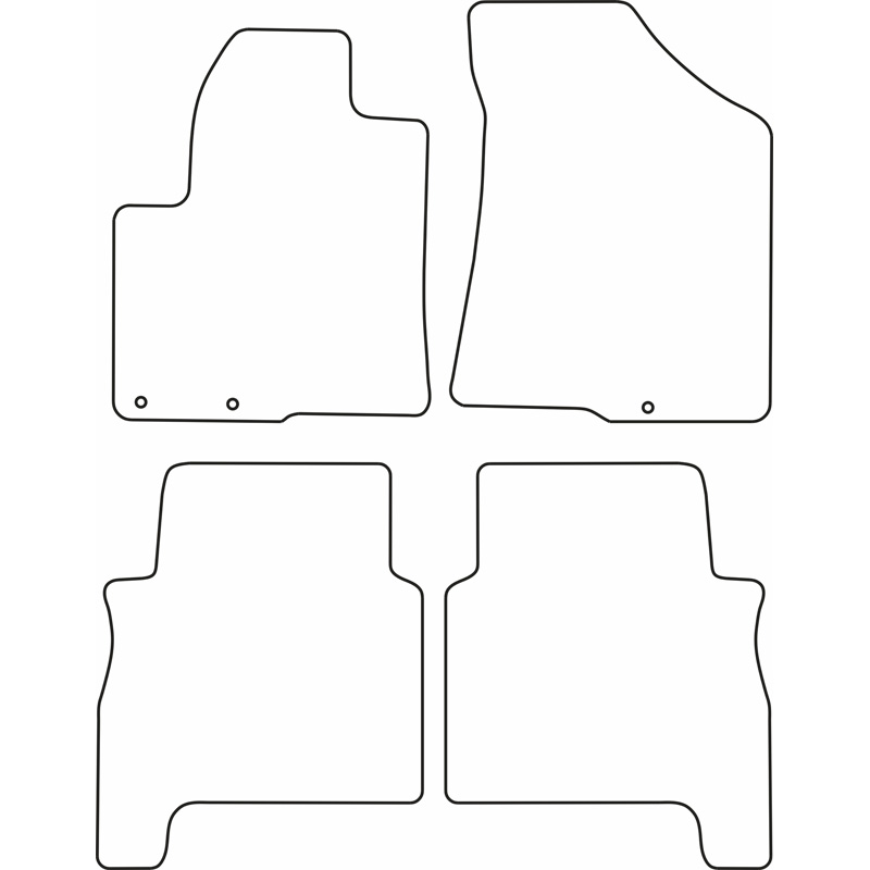 Automatten  Hyundai Santa Fe 2006-