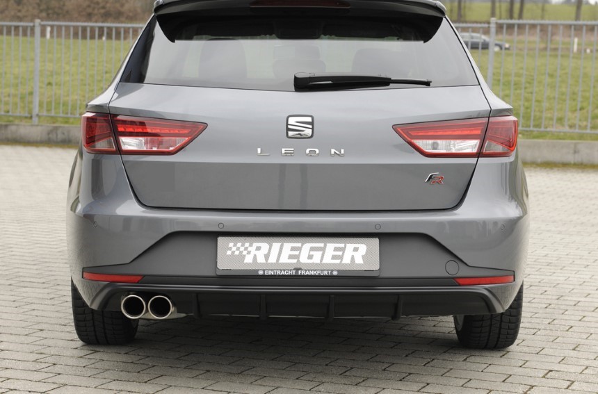 Diffuser Seat Leon F5 FR Rieger dubbele uitlaat links 5 dr. ST