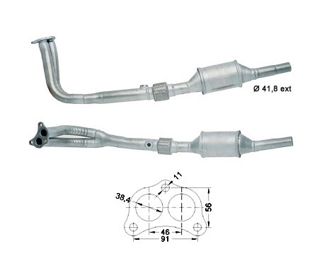 Skoda FELICIA 1.6i 1589 cc 55 Kw / 75 cv AEE Magnaflow CAT Bouwj