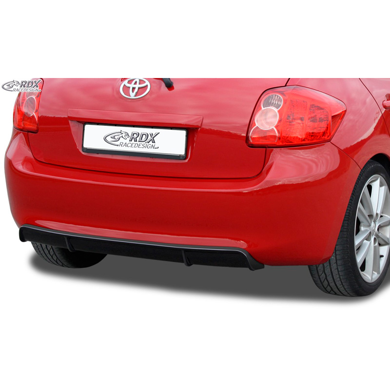 Rear bumper skirt 'Diffusor'  Toyota Auris E150 2007-2010 (ABS glossy black)