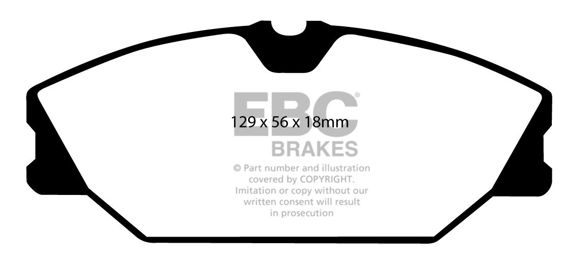 EBC Brakes RENAULT Megane 2.0 16v 99-2002 Remblokken voorzijde