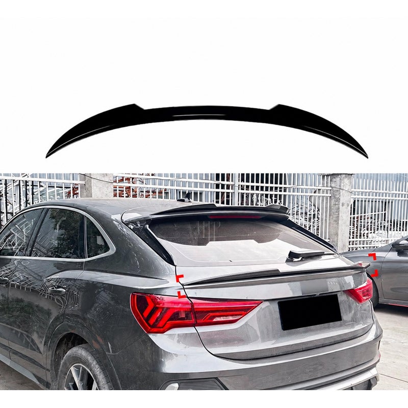 Onderste achterspoiler  Audi Q3 (F3N) Sportback 2019-2025 (ABS Glanzend zwart)