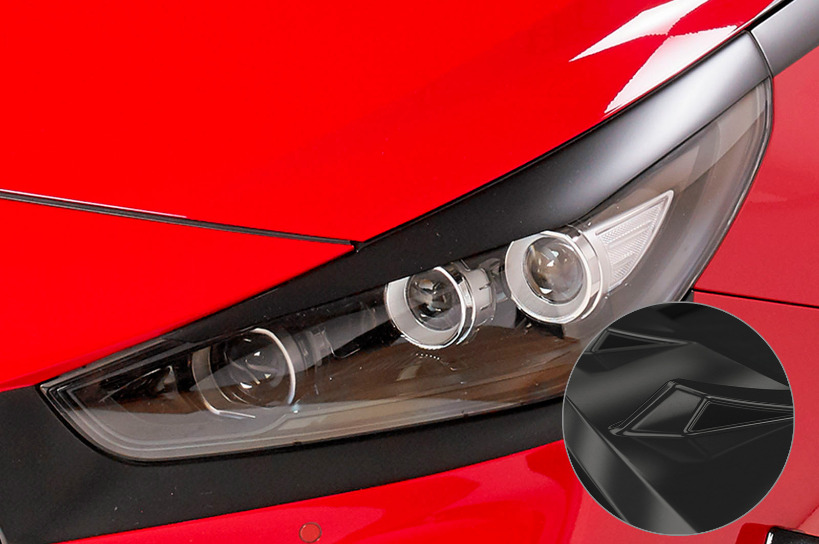Koplampspoiler Hyundai I30 (PD) CSR Glans Zwart