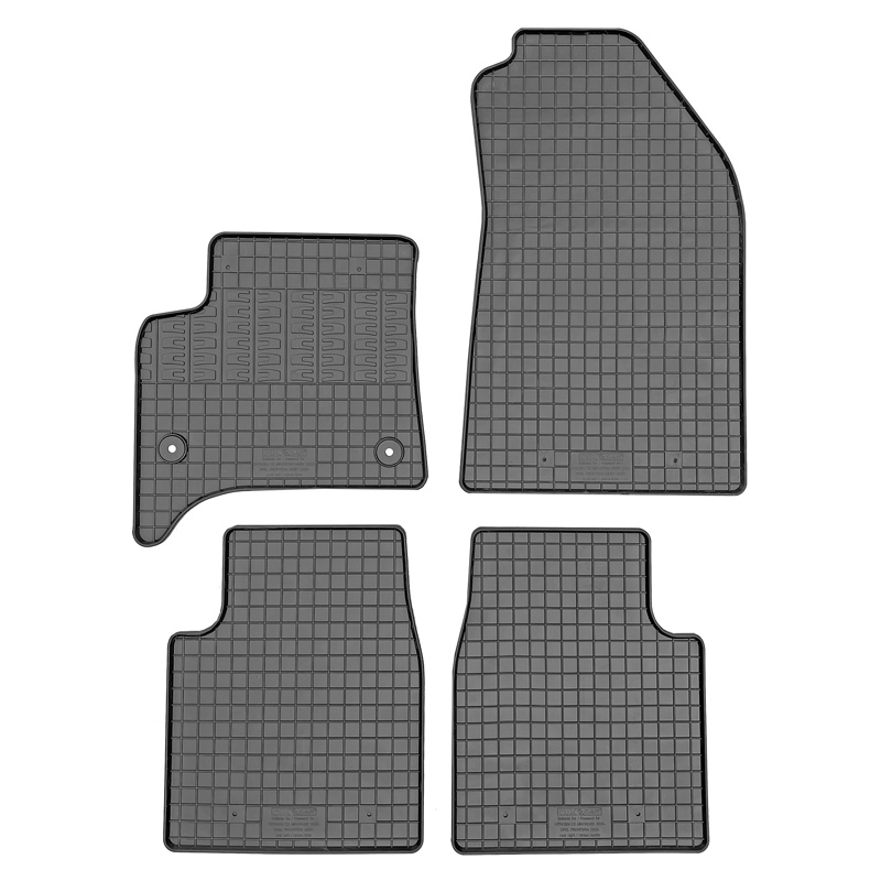 CIKCAR Rubber car mats set  Opel Frontera / Citroën C3 Aircross 2024- (MHEV)  (4-pieces + fixing system)