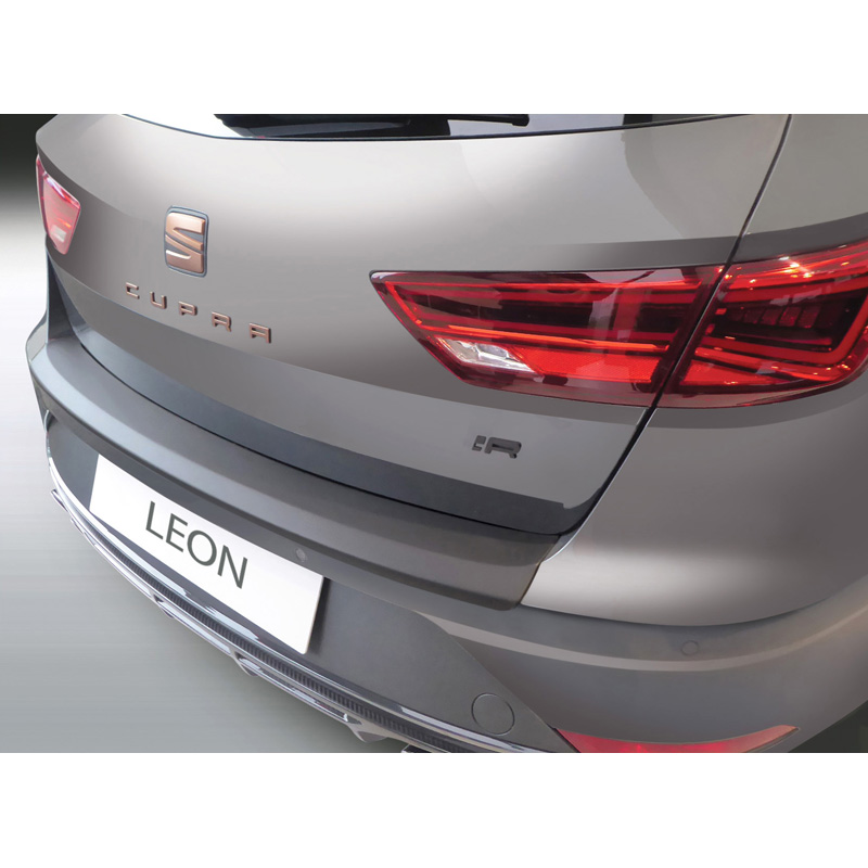 ABS Rear bumper protector  Seat Leon (5F) ST S/SE/FR/X-Perience/Cupra 2017-2020 Black