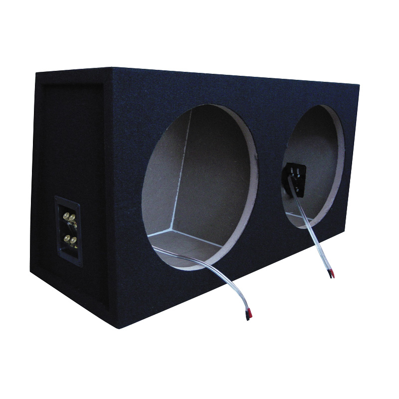Necom MDF Double Subwoofer Enclosure 12-inch/30cm 2x connection