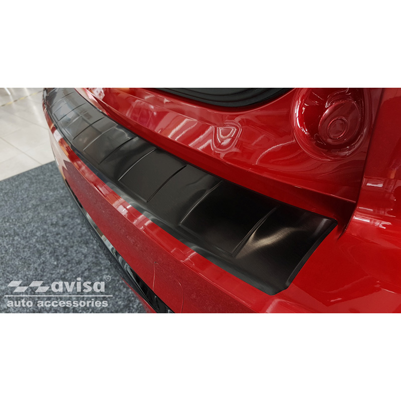 Zwart RVS Achterbumperprotector  Ford Kuga III ST-Line/Vignale/Hybrid ST-Line 2019-2024 & FL 2024- 'Ribs'