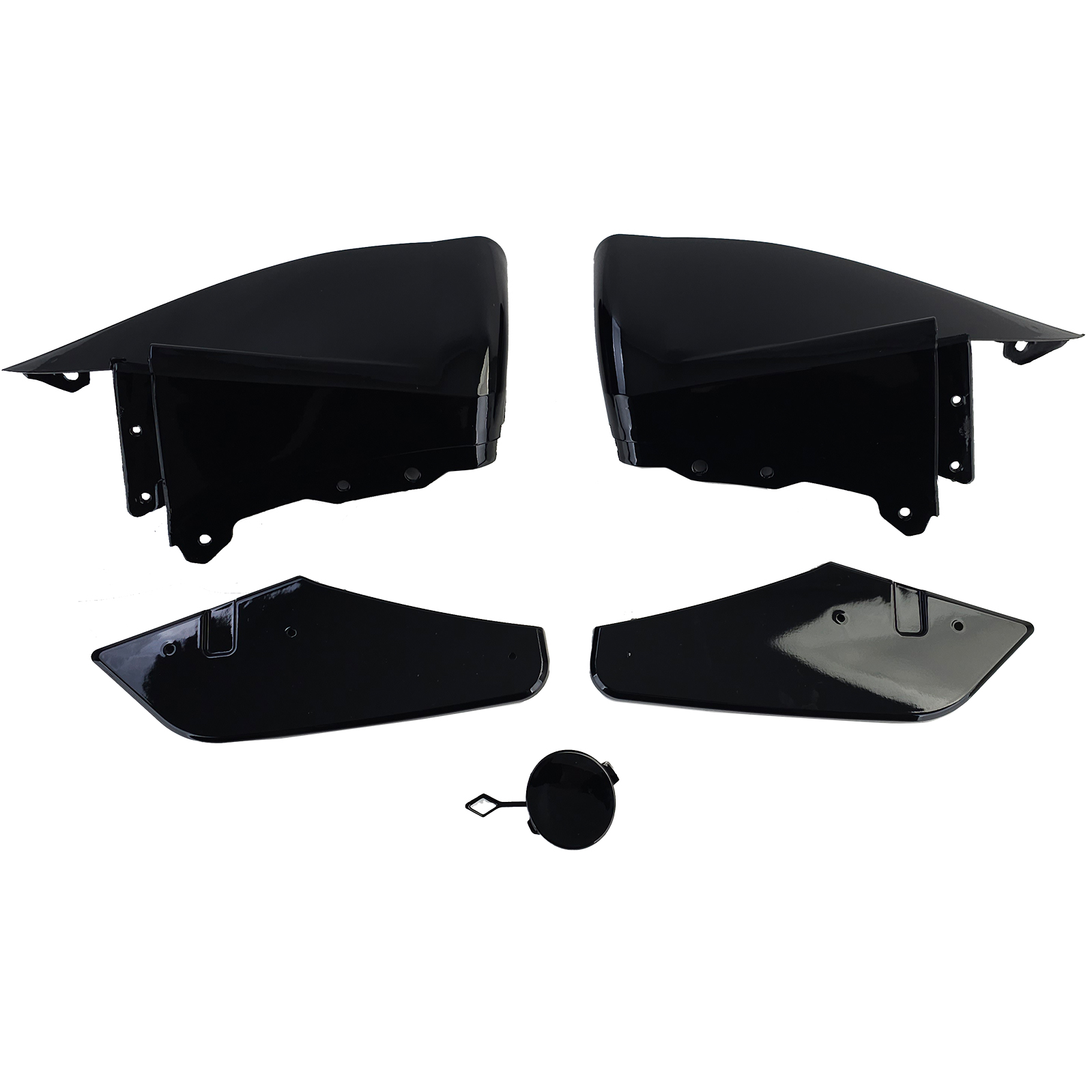 Diffusor glanzend zwart Tesla Model Y 2019-