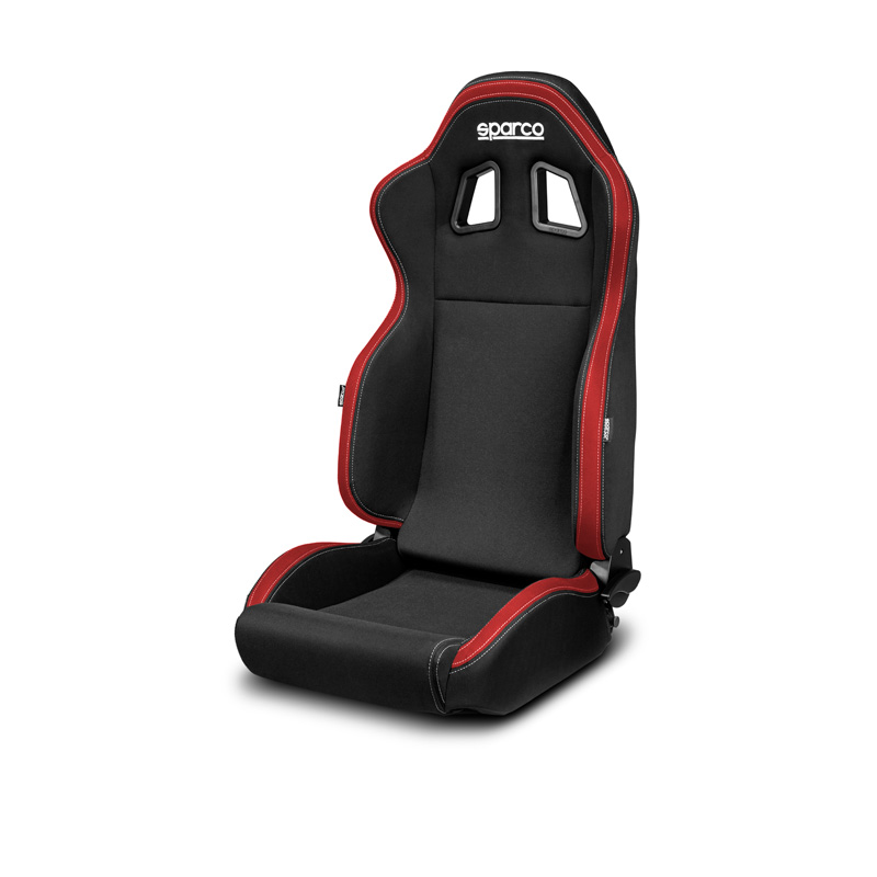 Sparco Sport Seat R100 MY22 - Black/Red - Reclinable