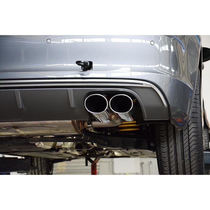 AUDI A3 8V Cabrio Facelift 2.0 TFSI (190 Hp) 2016 Endpipe kit 100x75 Right + 100x75 Left
